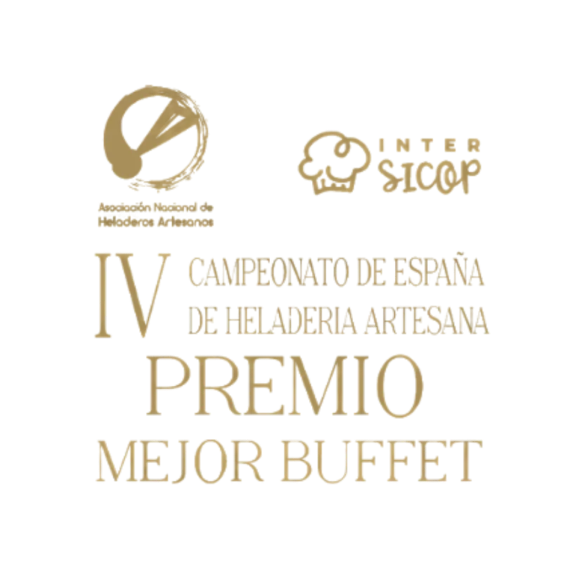 Placa del IV Campeonato de España de Heladería Artesana: premio Mejor buffet