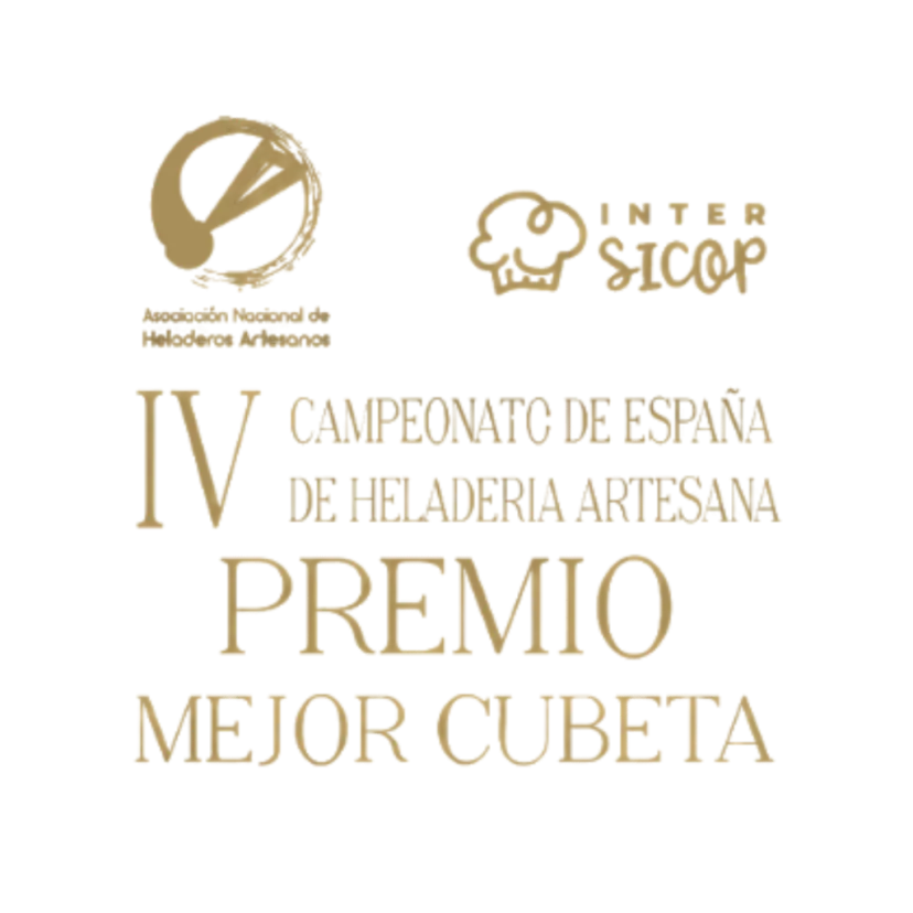 Placa del IV Campeonato de España de Heladería Artesana: premio Mejor cubeta