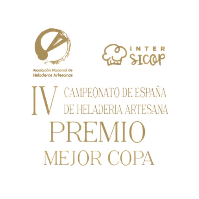 Placa del IV Campeonato de España de Heladería Artesana: premio Mejor copa