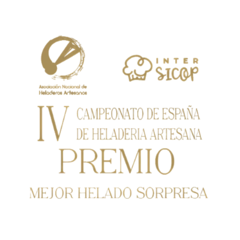 Placa del IV Campeonato de España de Heladería Artesana: premio Mejor helado sorpresa