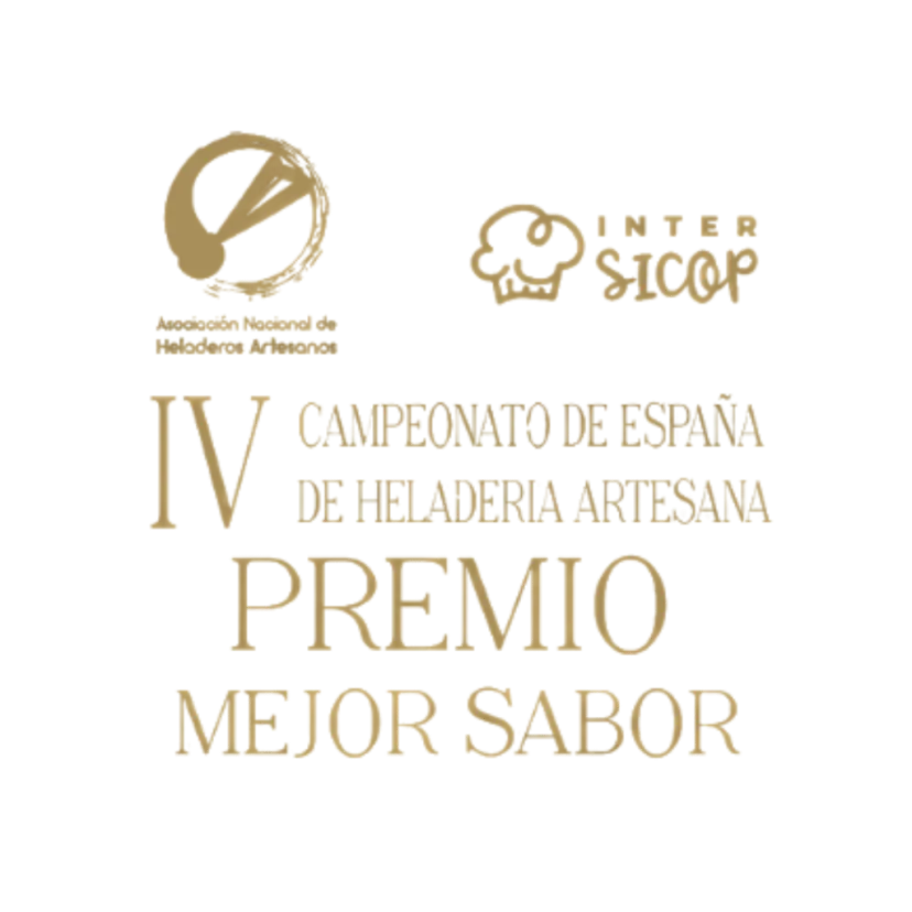 Placa del IV Campeonato de España de Heladería Artesana: premio Mejor sabor